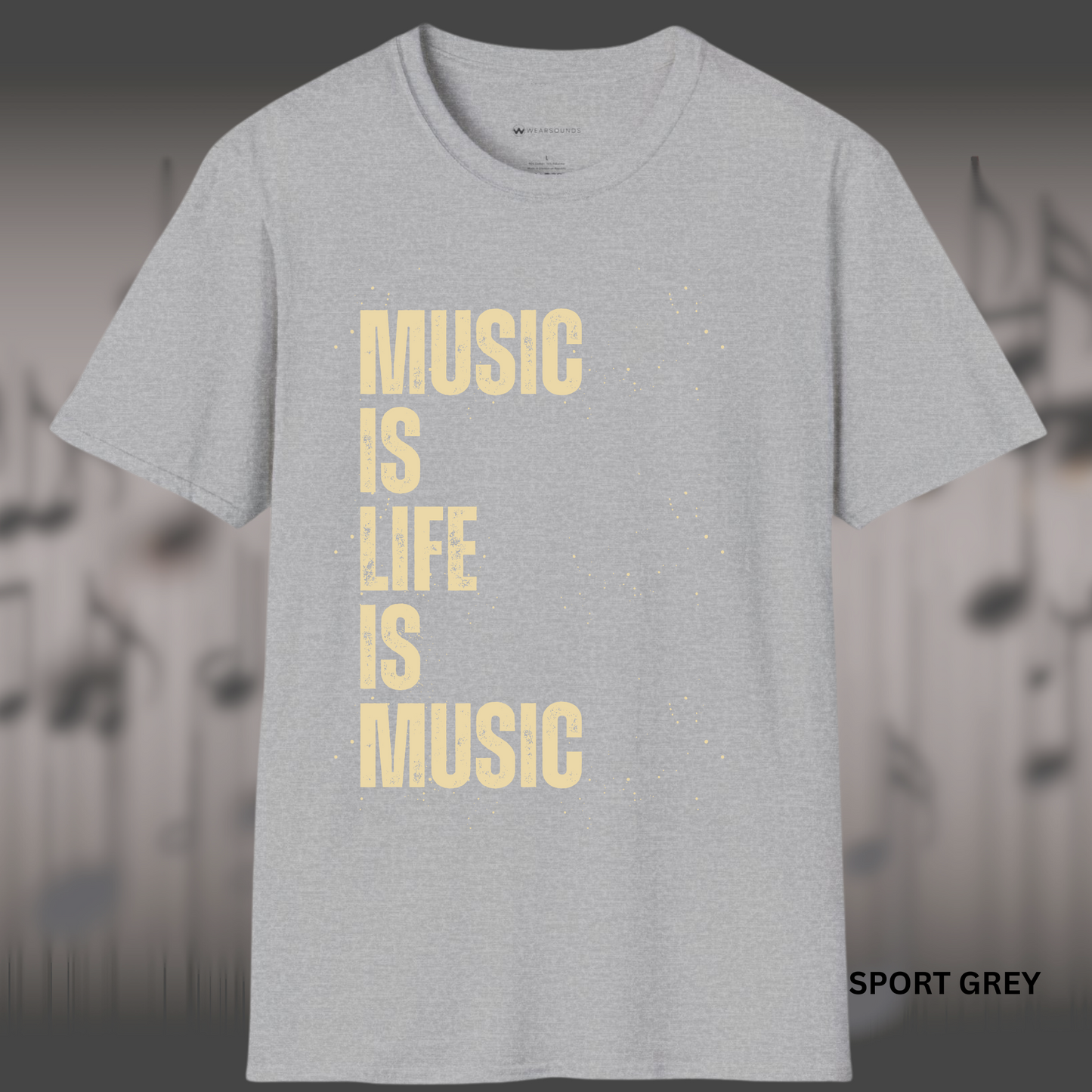 MUSIC IS LIFE IS MUSIC | T-SHIRT - Limited Colors - 9 Sizes