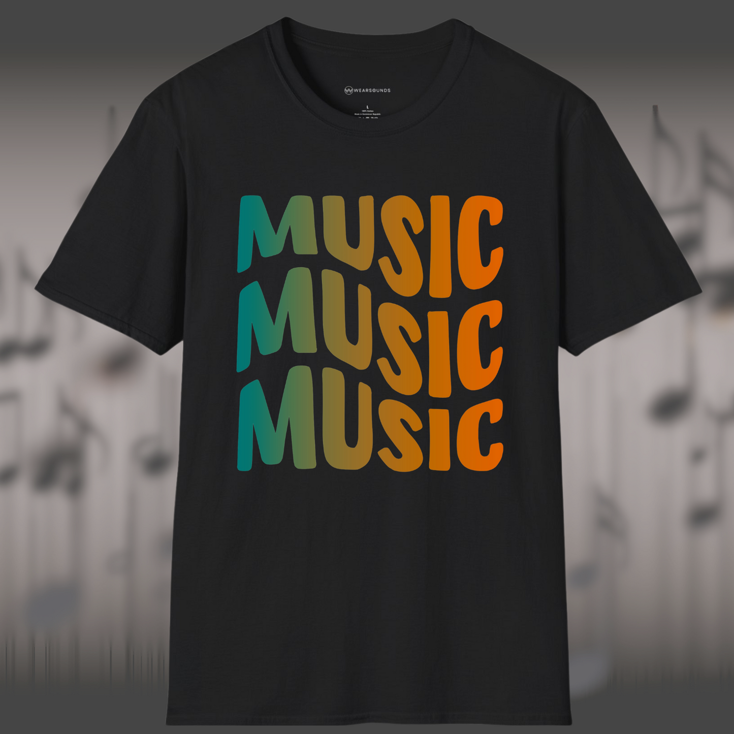 MUSIC MUSIC MUSIC | T-SHIRT - 7 colors - 9 sizes