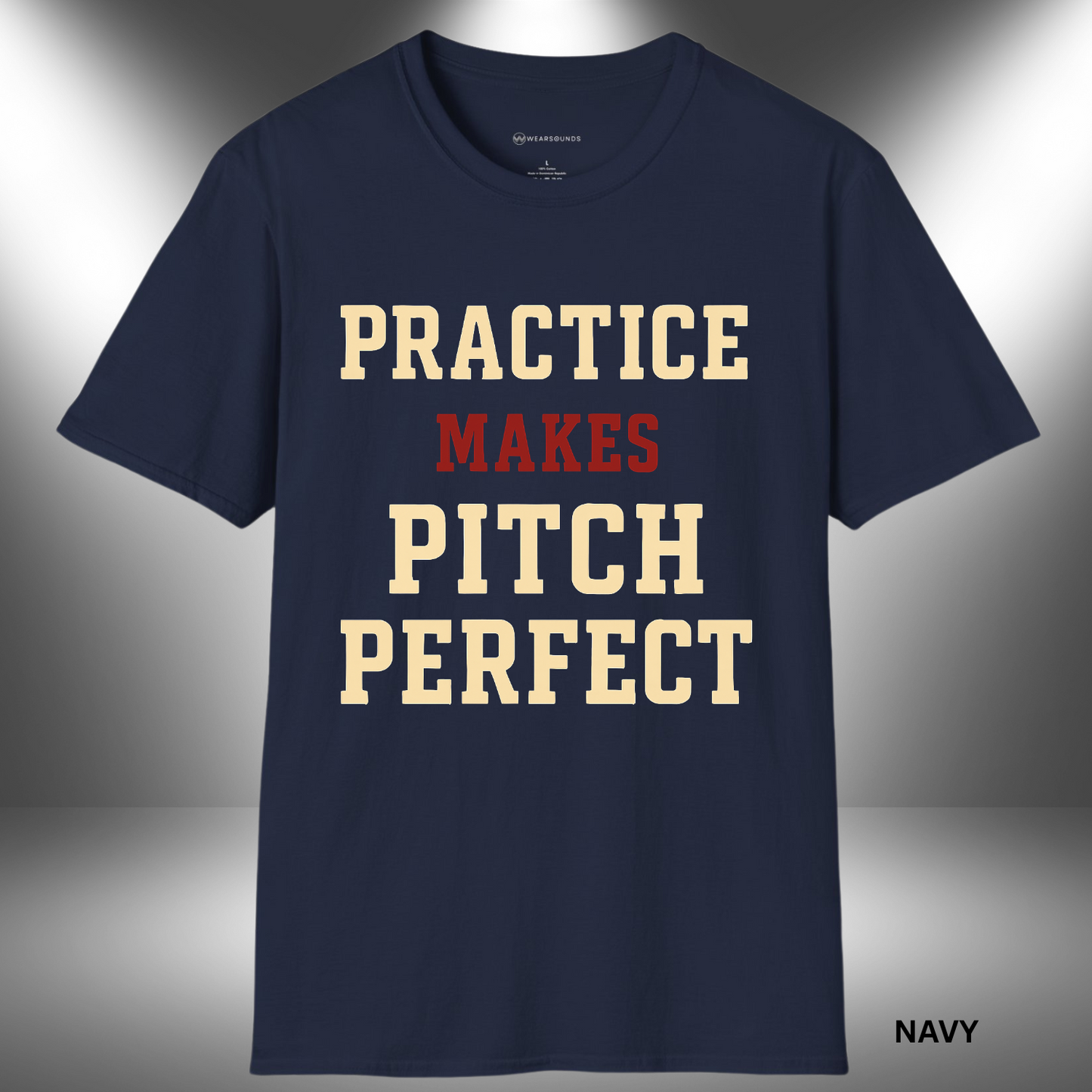 PRACTICE MAKES PITCH PERFECT | T-SHIRT - 6 colors - 9 sizes | Every scale, every take, every rep — it adds up. 🎶