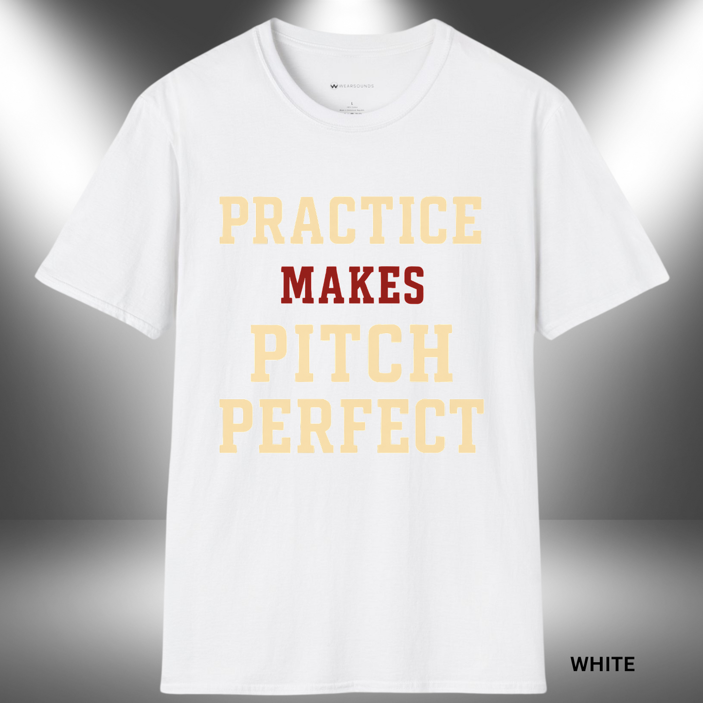 PRACTICE MAKES PITCH PERFECT | T-SHIRT - 6 colors - 9 sizes | Every scale, every take, every rep — it adds up. 🎶