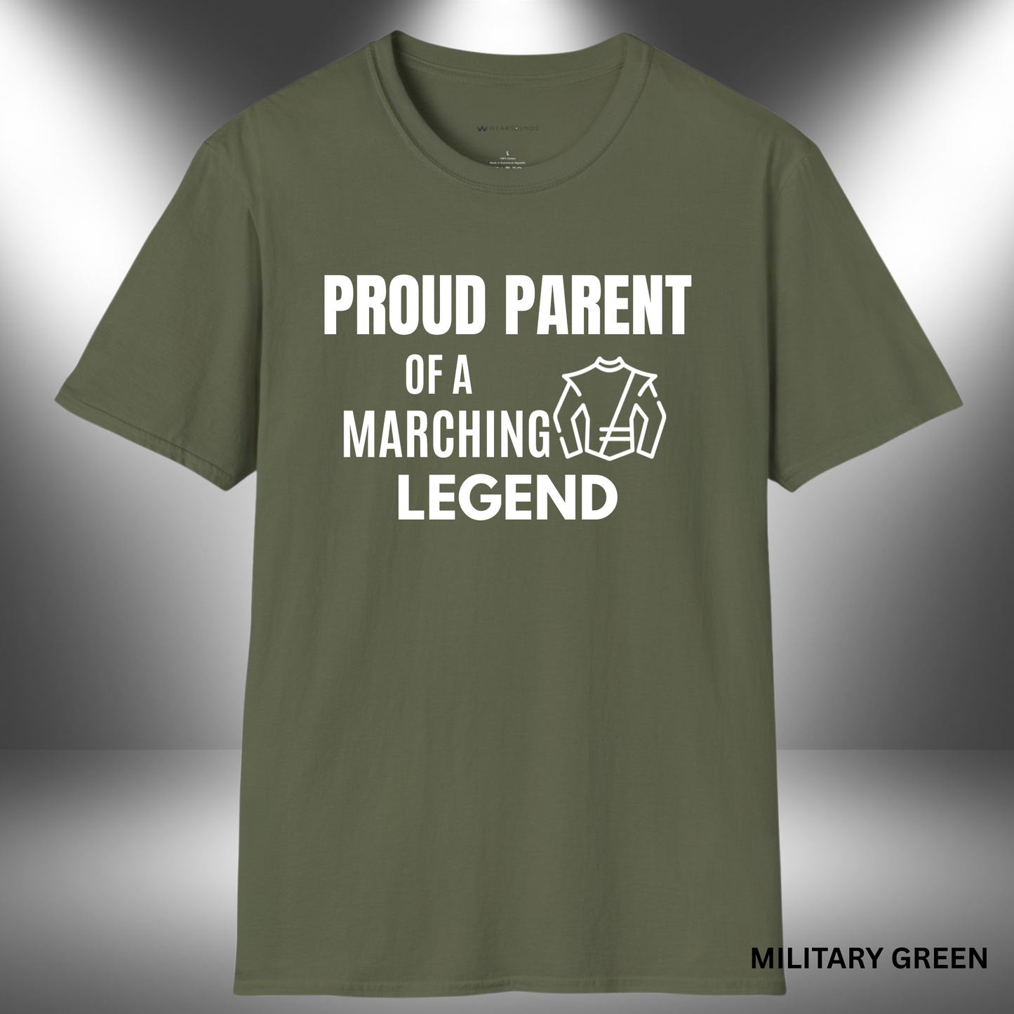 Marching Legend Parent | T-SHIRT - 7 colors - 9 sizes | Gift for Band Moms & Band Dads -