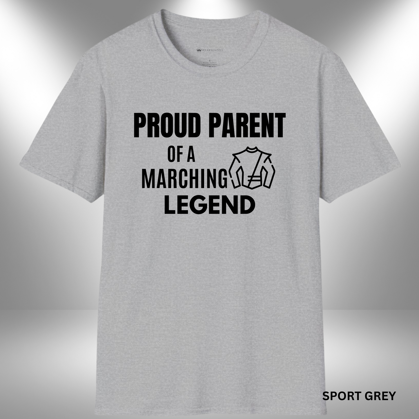 Marching Legend Parent | T-SHIRT - 7 colors - 9 sizes | Gift for Band Moms & Band Dads -