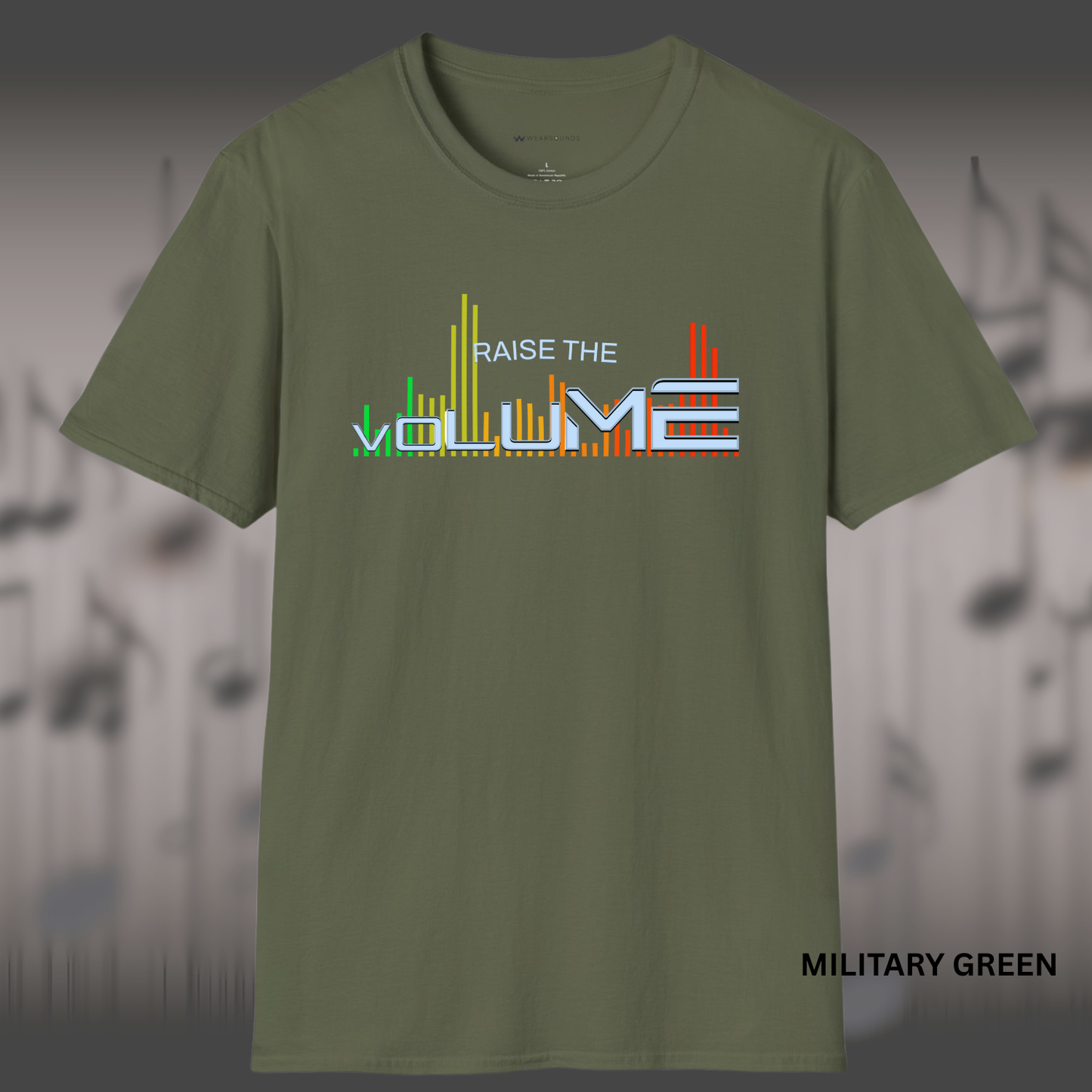 RAISE THE VOLUME | T-SHIRT - 4 colors - 9 sizes | ๐ Perfect for: DJs and producers who love high-energy sound, Musicians and audio engineers, Gamers and streamers