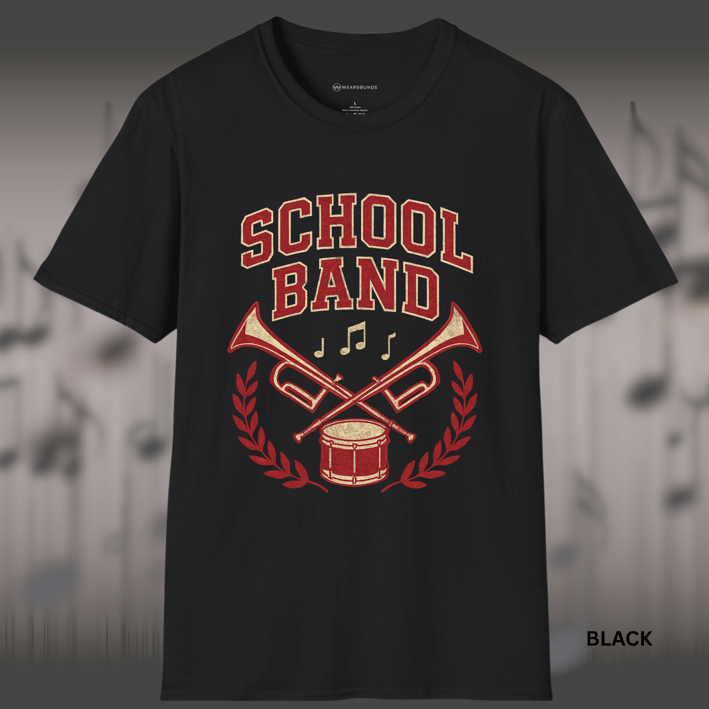 SCHOOL BAND CREST OF SOUND | Rep your band with pride! | T-SHIRT - 7 colors - 9 sizes