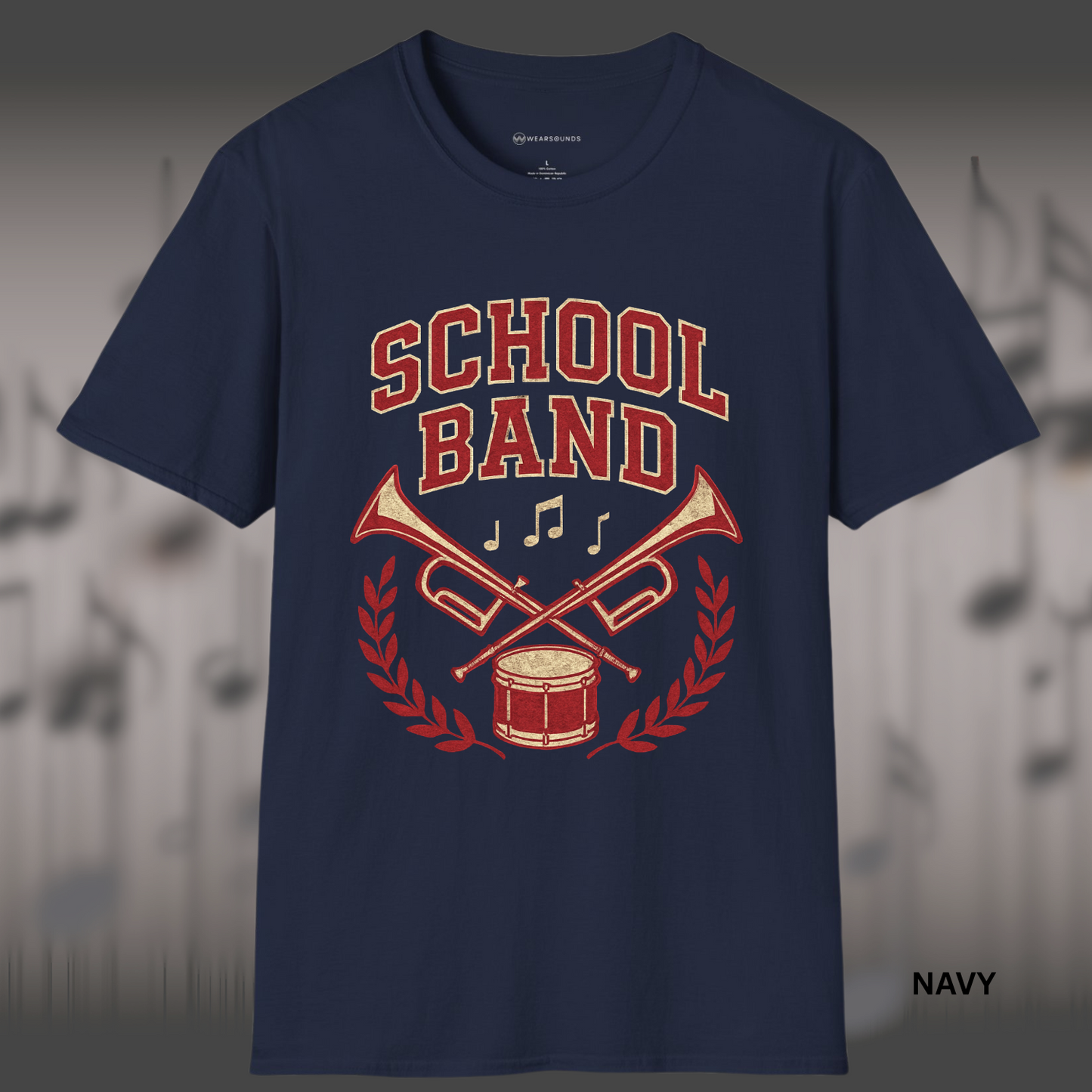 SCHOOL BAND CREST OF SOUND | Rep your band with pride! | T-SHIRT - 7 colors - 9 sizes