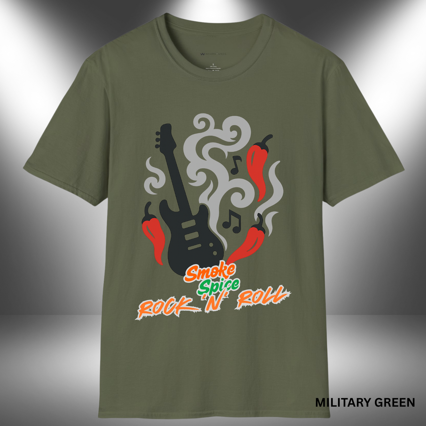 SMOKE, SPICE, ROCK 'N' ROLL | T-SHIRT - 7 colors - 9 sizes | 🔥 For those who like their licks hot and their riffs hotter.