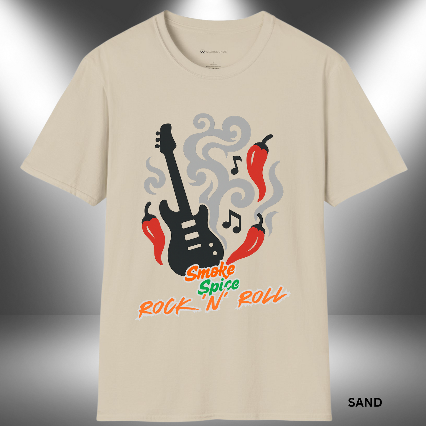 SMOKE, SPICE, ROCK 'N' ROLL | T-SHIRT - 7 colors - 9 sizes | 🔥 For those who like their licks hot and their riffs hotter.