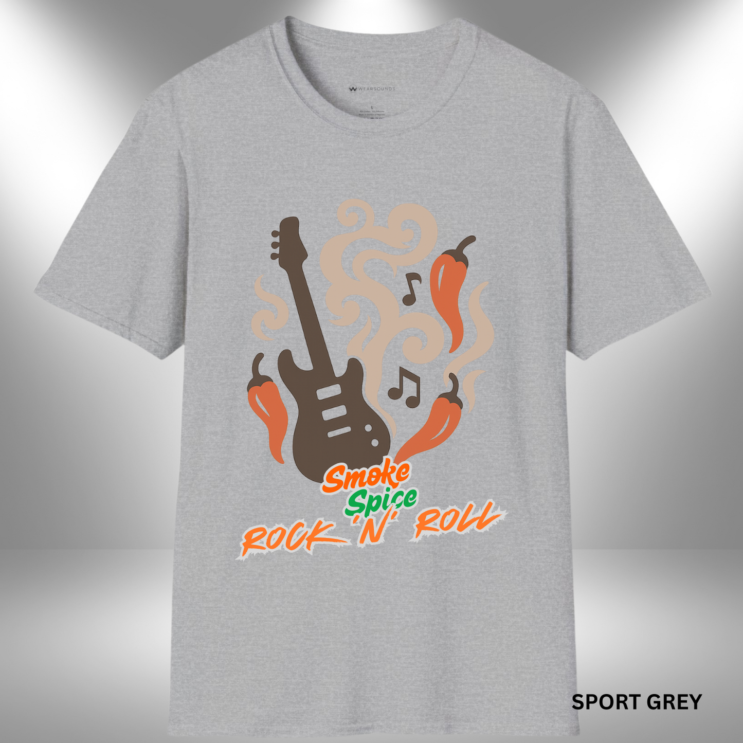 SMOKE, SPICE, ROCK 'N' ROLL | T-SHIRT - 7 colors - 9 sizes | 🔥 For those who like their licks hot and their riffs hotter.