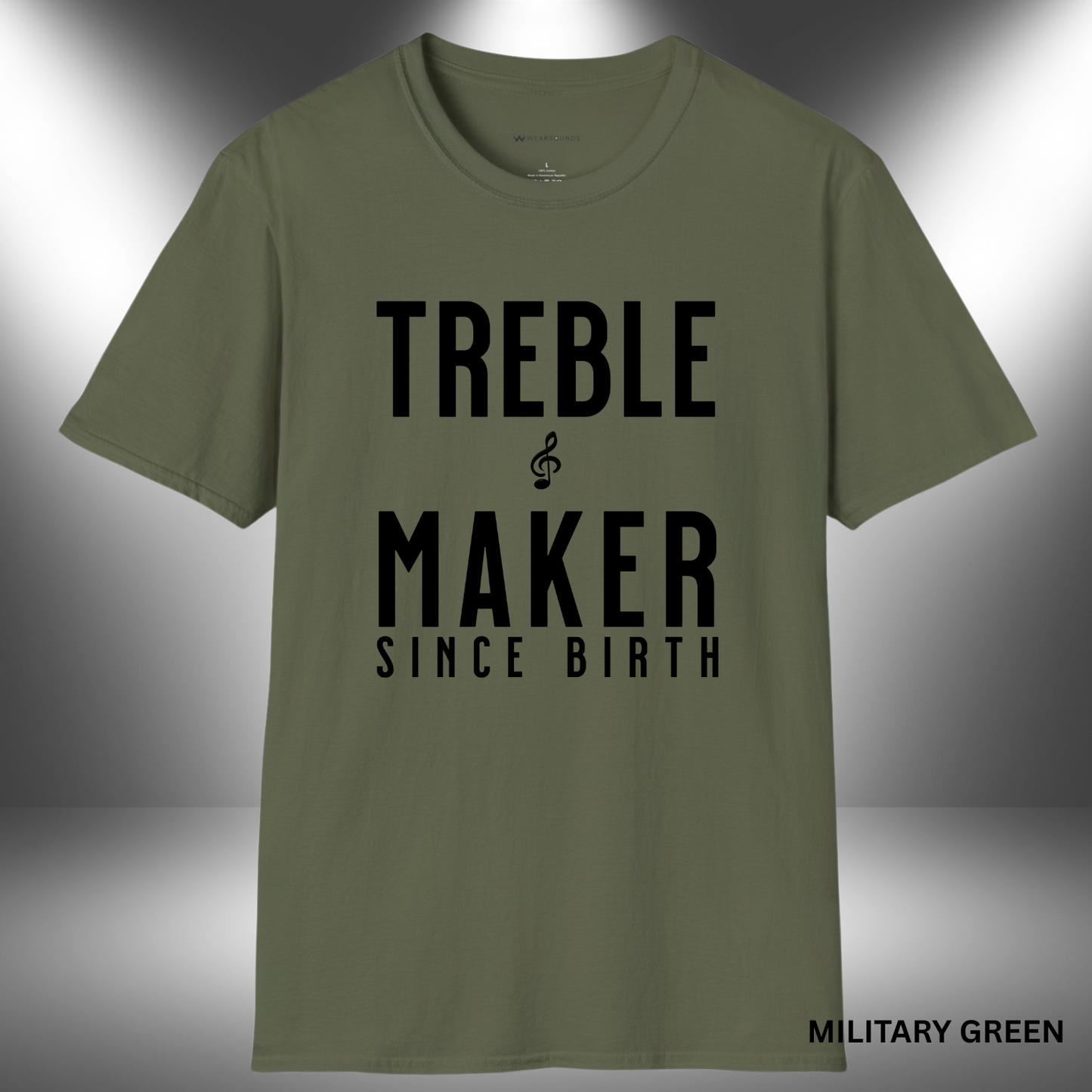 TREBLE MAKER SINCE BIRTH | T-SHIRT - 7 colors - 9 sizes | Born to stir the sound and break the rules—one note at a time. 🎶