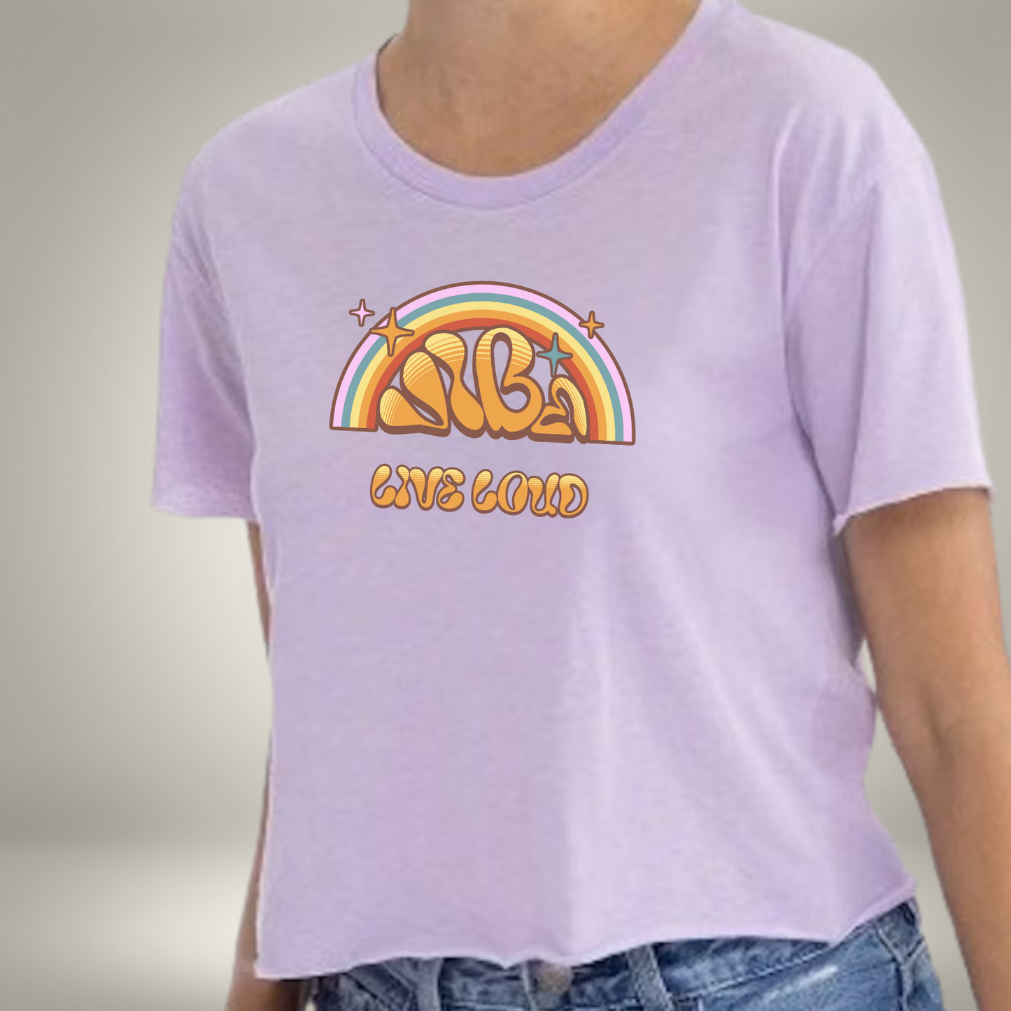 VIBE - LIVE LOUD | WOMEN'S FESTIVAL CALI CROP T-SHIRT - 3 colors - 6 sizes