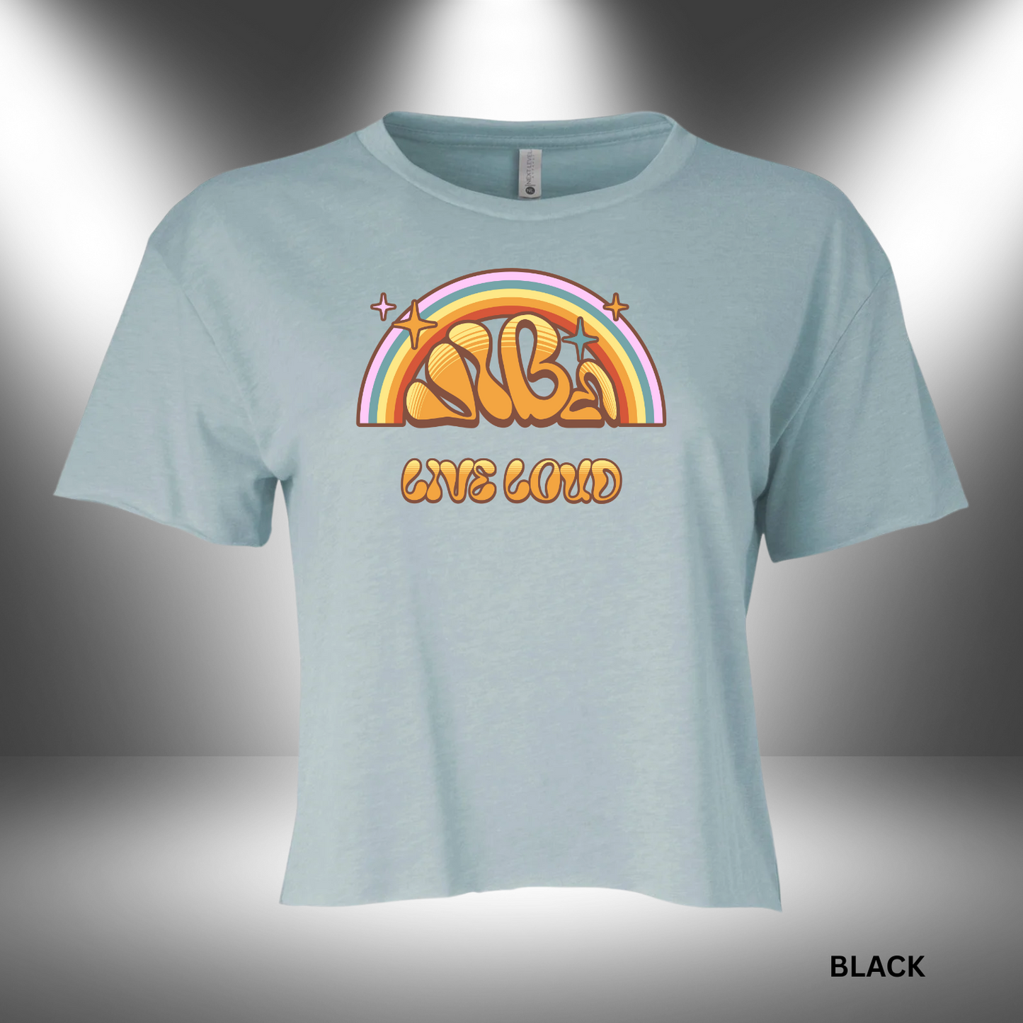 VIBE - LIVE LOUD | WOMEN'S FESTIVAL CALI CROP T-SHIRT - 3 colors - 6 sizes