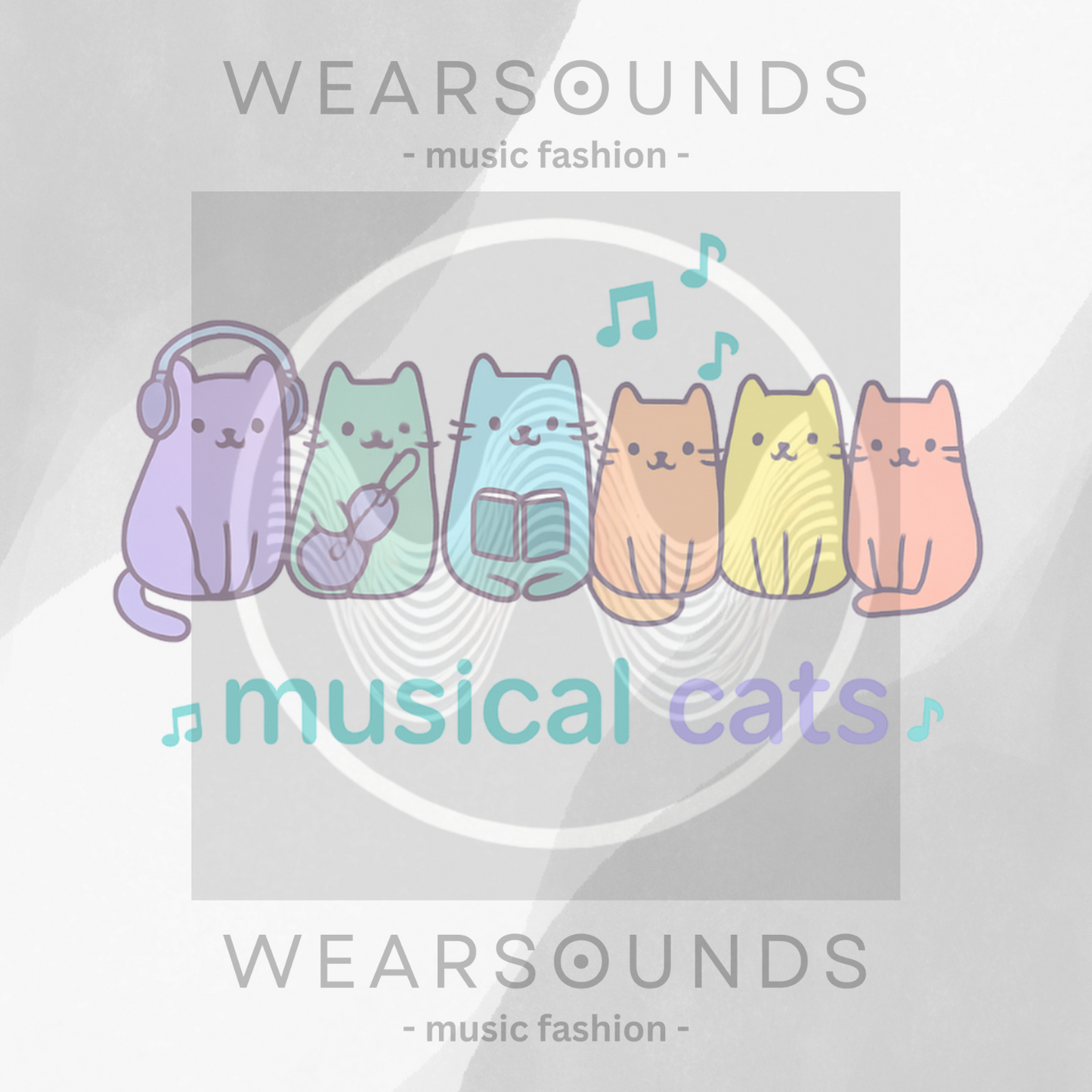 MUSICAL CATS - PURRFECT HARMONY | T-SHIRT - 6 colors - 9 sizes | Grab this design and let your inner music cat shine!