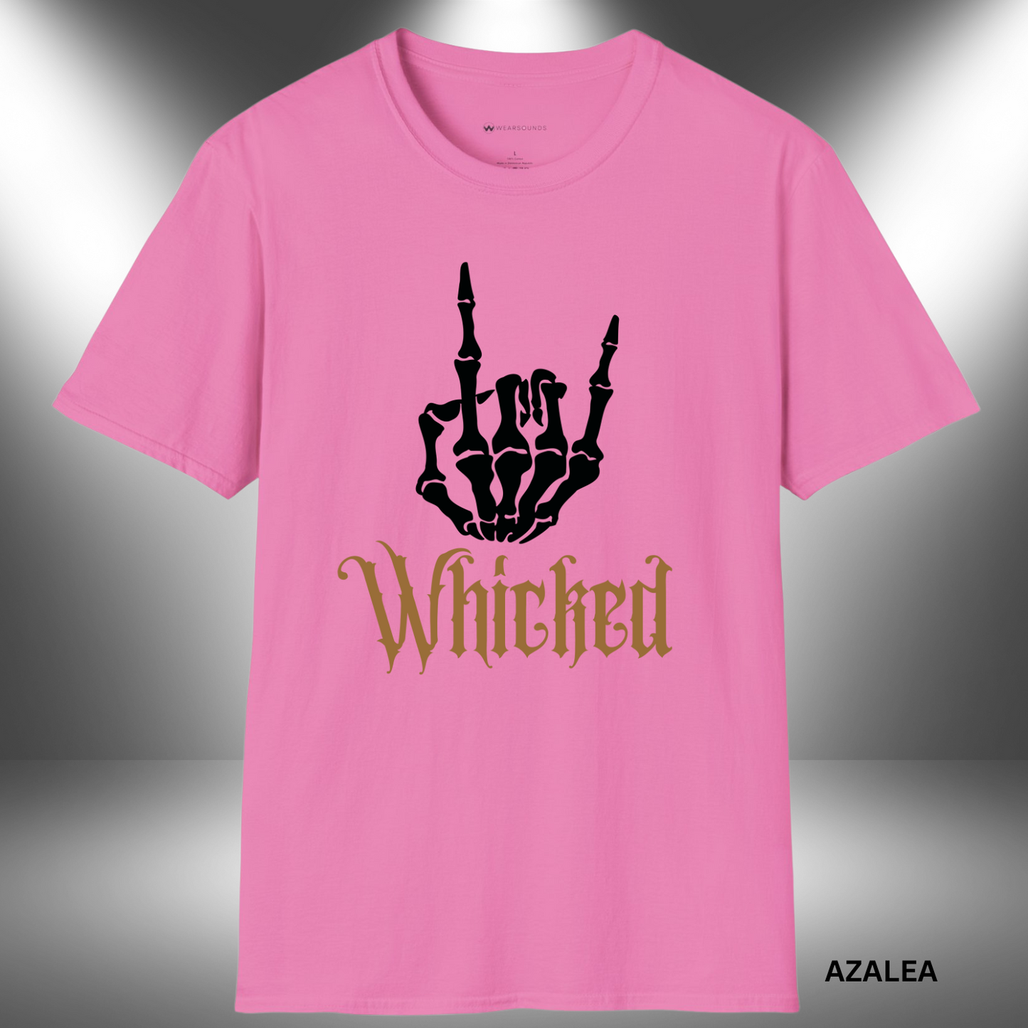 ROCK ON! WHICKED | T-SHIRT - 7 colors - 9 sizes | Grab the ROCK ON! WHICKED Tee and show the world your spooky metal spirit!