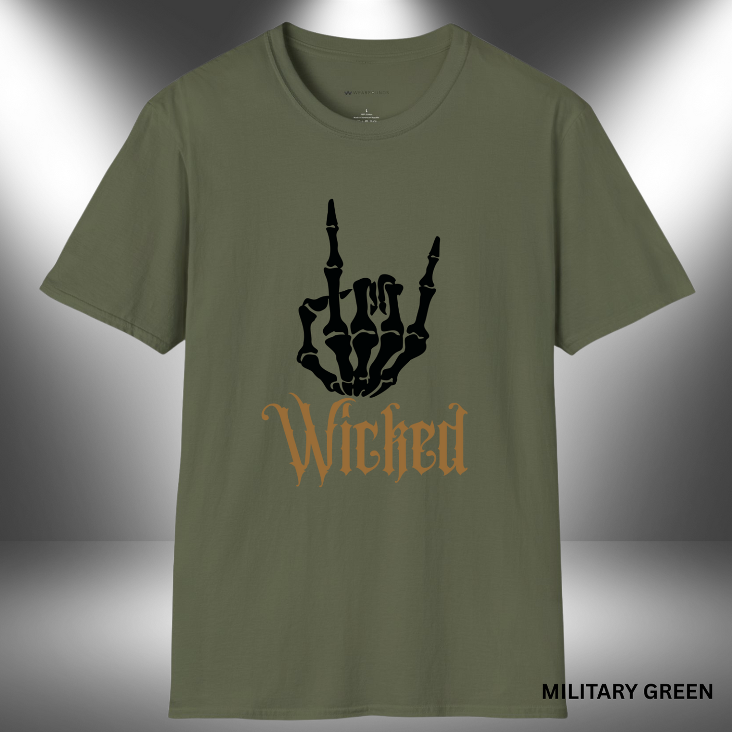 ROCK ON! WICKED | T-SHIRT - 7 colors - 9 sizes | Grab the ROCK ON! WICKED Tee and show the world your spooky metal spirit!