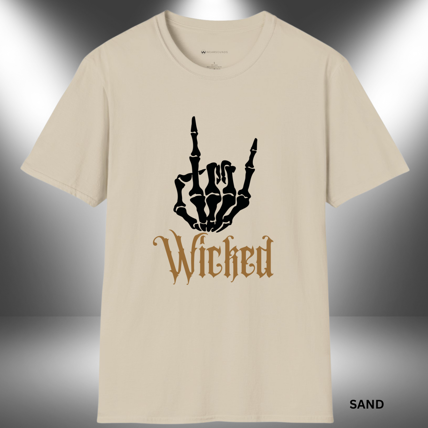 ROCK ON! WICKED | T-SHIRT - 7 colors - 9 sizes | Grab the ROCK ON! WICKED Tee and show the world your spooky metal spirit!