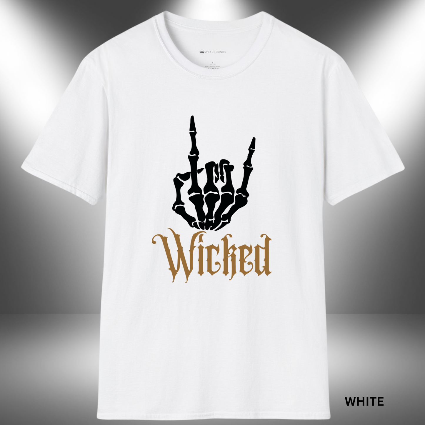 ROCK ON! WICKED | T-SHIRT - 7 colors - 9 sizes | Grab the ROCK ON! WICKED Tee and show the world your spooky metal spirit!