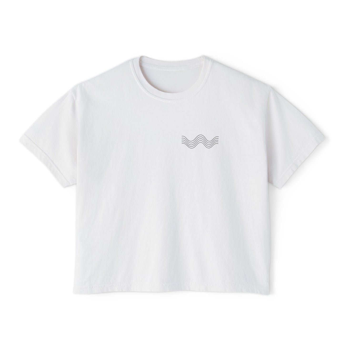 THE SIGNAL TEE |  Women's Boxy Tee – Chest Graphic