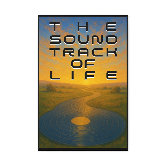 THE SOUNDTRACK OF LIFE - Art Canvas Print, Music Decor, Nature Scene Wall Art  - 20" x 30" (vertical) - Gift for Musicians, Room Decor, Home Decor