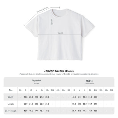 THE SIGNAL TEE |  Women's Boxy Tee – Chest Graphic