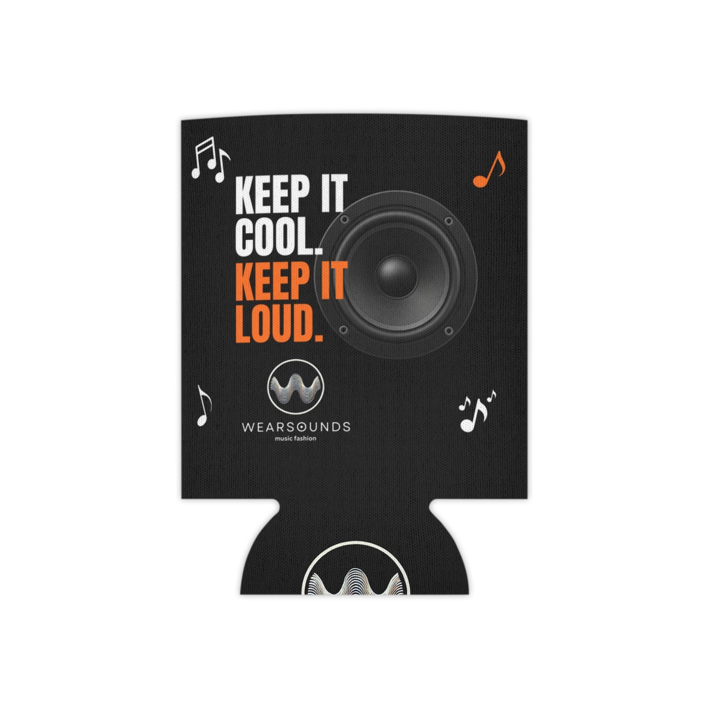Can Cooler — "Keep It Cool. Keep It Loud." Speaker Design Slim Koozie