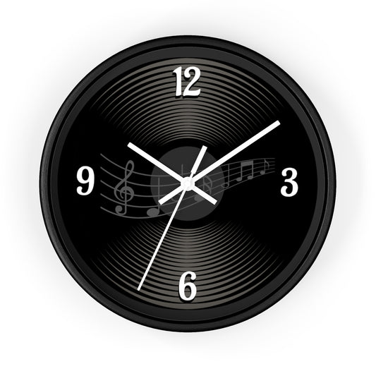 GROOVE o'CLOCK   |  Vintage Music-Themed Wall Clock, Retro Home Decor, Gift for Musicians, Unique Wall Art, Music Lover's Gift, Modern Clock | Add a rhythm to your walls today.