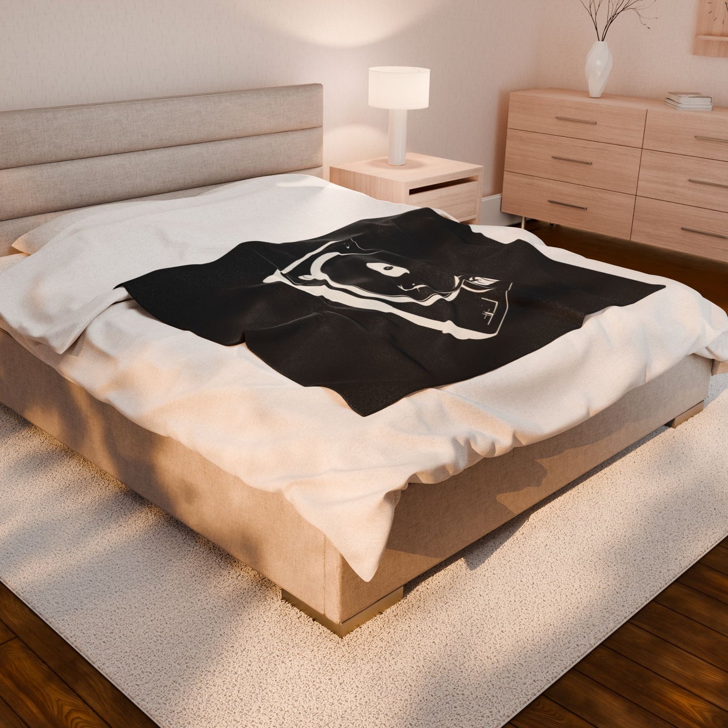 VINYL VIBES  Velveteen Plush Blanket – Cozy Gift for Music Lovers, Home Decor, Birthday, Relaxation, Concerts | 2 SIZES