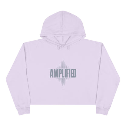 Amplified Crop Hoodie | 2 Colors - 4 Sizes |  Soundwave Graphic Cropped Hoodie