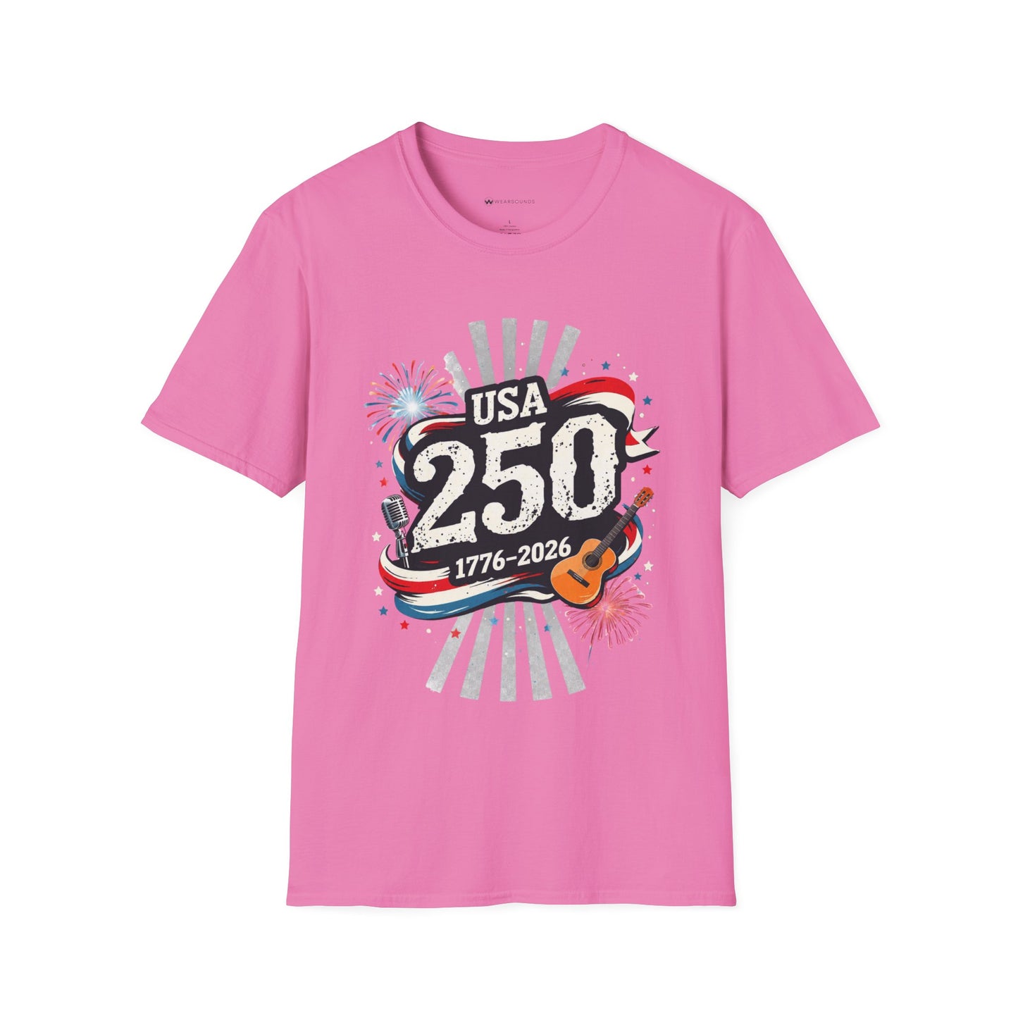 USA 250: THE SOUND OF FREEDOM   | T-SHIRT - 7 colors - 9 sizes  |  Patriotic Anniversary Summer Tee