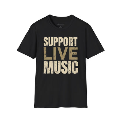 SUPPORT LIVE MUSIC | T-SHIRT -  colors - 9 sizes  |  Music Lover Graphic Tee