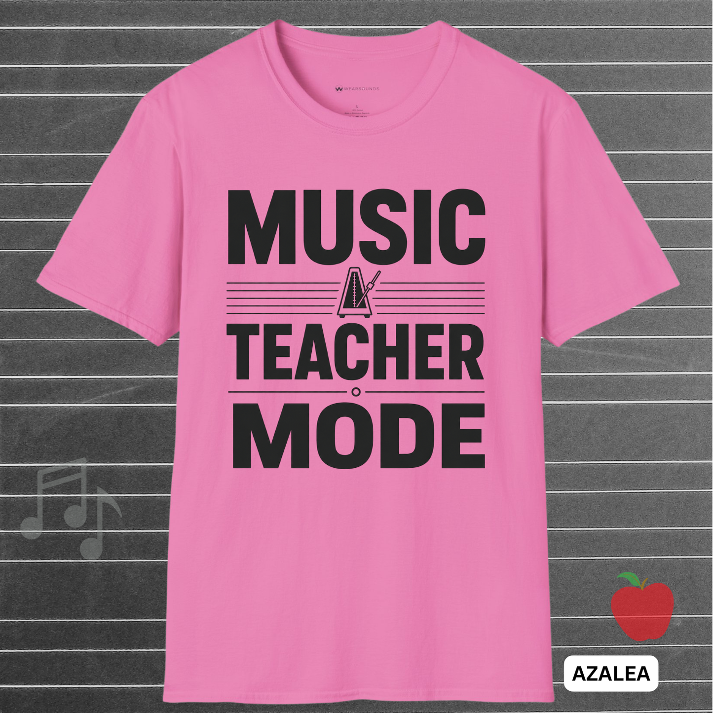 MUSIC TEACHER MODE (BLACK LETTERS)    | T-SHIRT - 5 colors - 9 sizes  |  Music Educator T-Shirt
