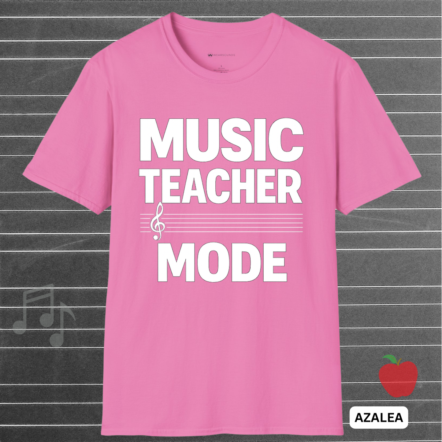 MUSIC TEACHER MODE (TREBLE CLEF)    | T-SHIRT - 6 colors - 9 sizes  |  Music Educator T-Shirt