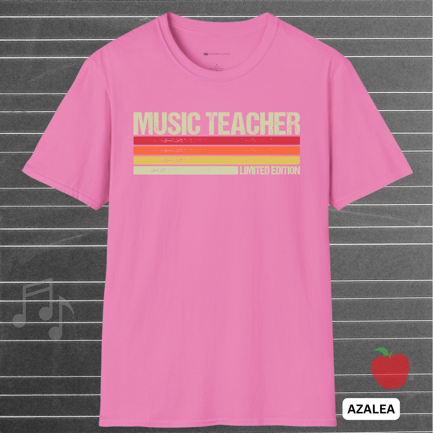 MUSIC TEACHER LIMITED EDITION  | T-SHIRT - 7 colors - 9 sizes  |  Vintage Music Teacher Tee