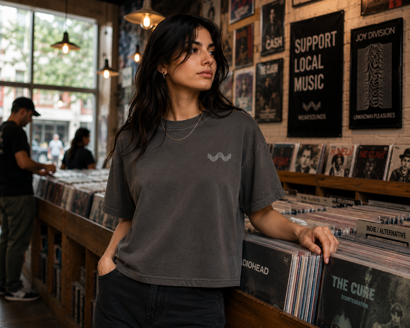 THE SIGNAL TEE |  Women's Boxy Tee – Chest Graphic