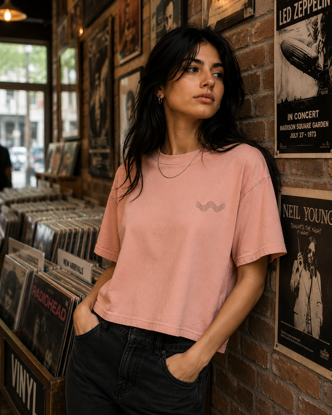 THE SIGNAL TEE |  Women's Boxy Tee – Chest Graphic