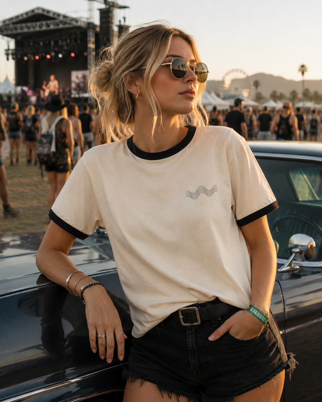 SIGNAL IDENTITY TEE  |   Unisex Ringer T-Shirt  - Chest Logo