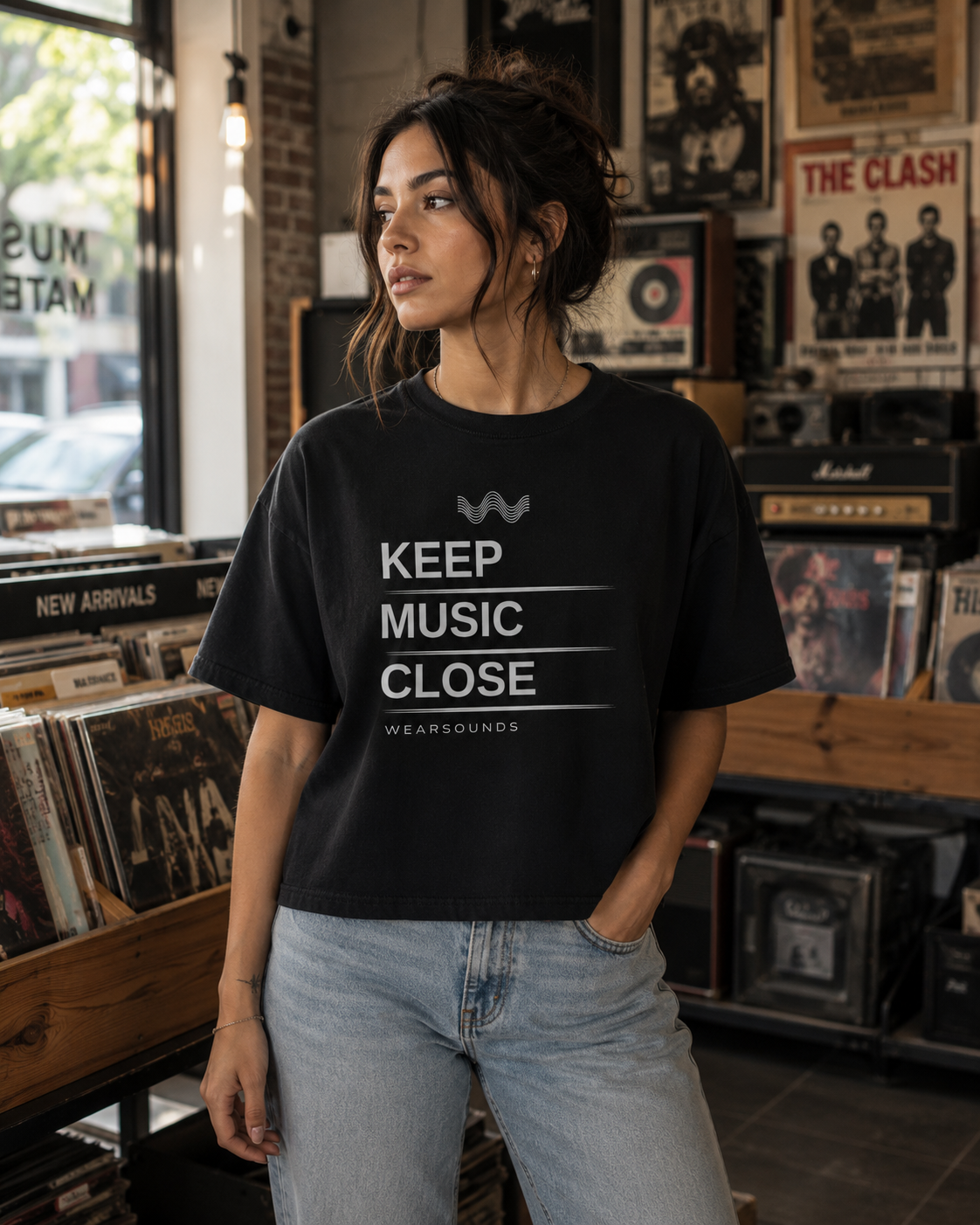 KEEP MUSIC CLOSE |  Women's Boxy Tee