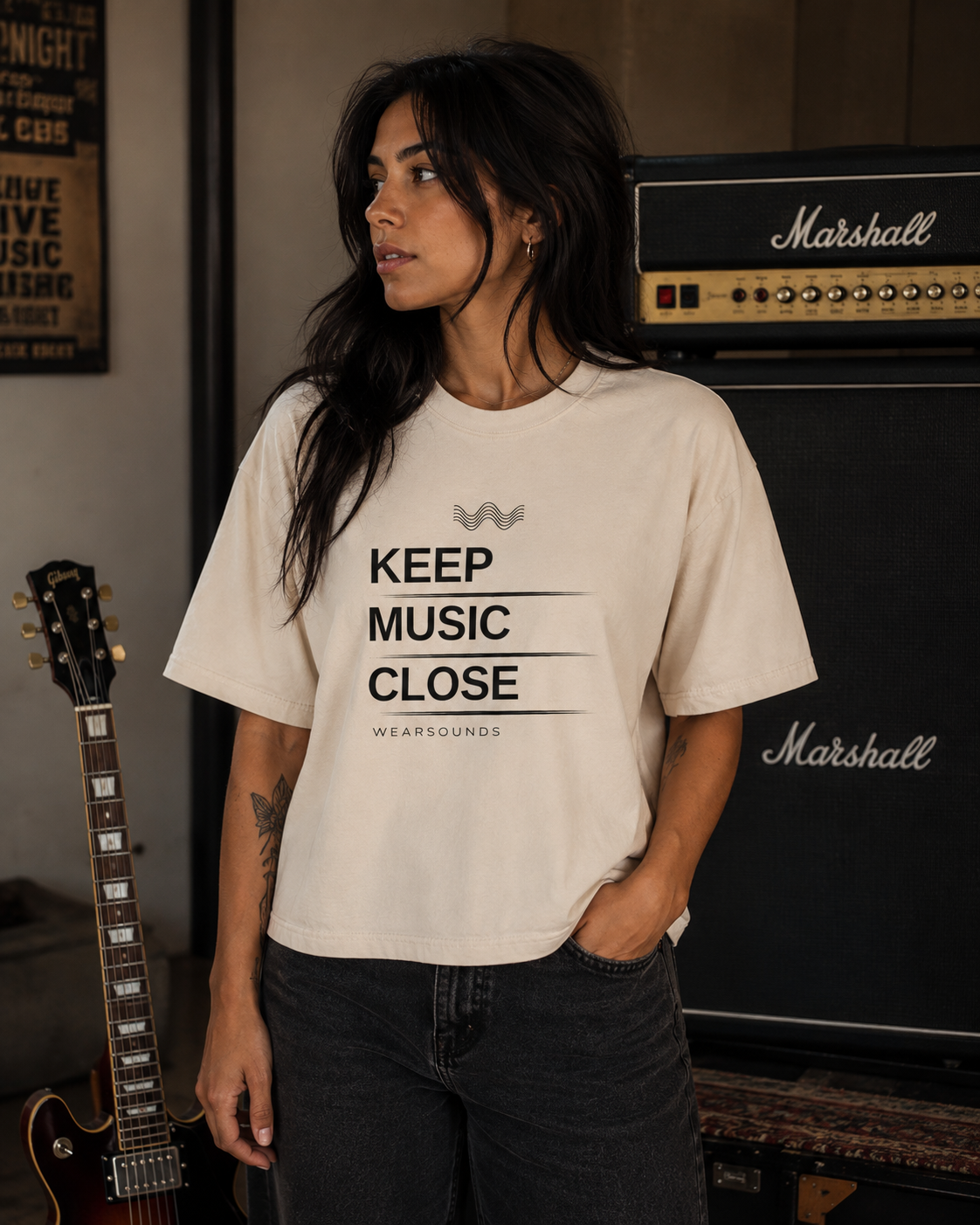 KEEP MUSIC CLOSE |  Women's Boxy Tee