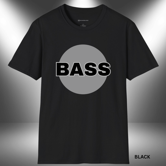 BASS  | T-SHIRT - 7 colors - 9 sizes  |  Bass Musician Statement Tee