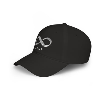 LOOP – Infinite Sound | Baseball Cap — Minimalist Black Low-Profile Hat