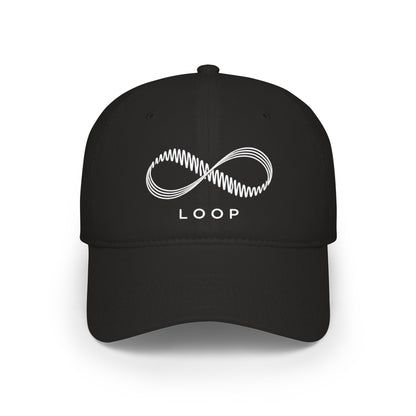 LOOP – Infinite Sound | Baseball Cap — Minimalist Black Low-Profile Hat