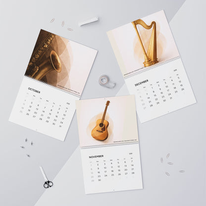 RESONANT FORMS:  Instrument Through the Year - 2026 - Musical Instruments Wall Calendar