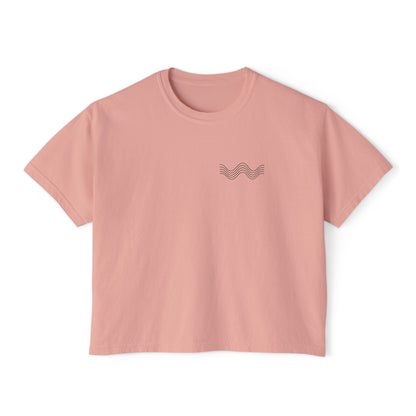 THE SIGNAL TEE |  Women's Boxy Tee – Chest Graphic