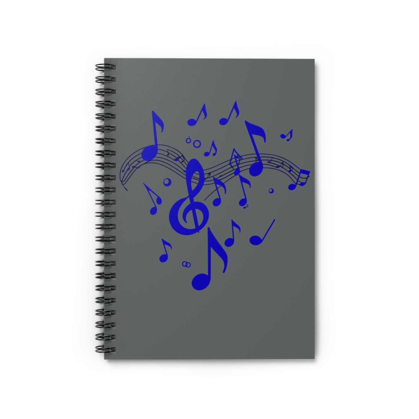 DANCING NOTES ON STAFF Spiral Notebook - Ruled Lines, Perfect for Music Lovers, Students, Journaling, Gifts for Musicians, Notes, Doodles