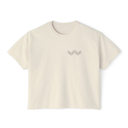 THE SIGNAL TEE |  Women's Boxy Tee – Chest Graphic
