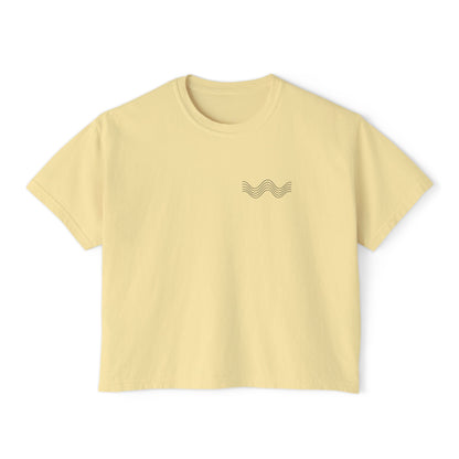 THE SIGNAL TEE |  Women's Boxy Tee – Chest Graphic