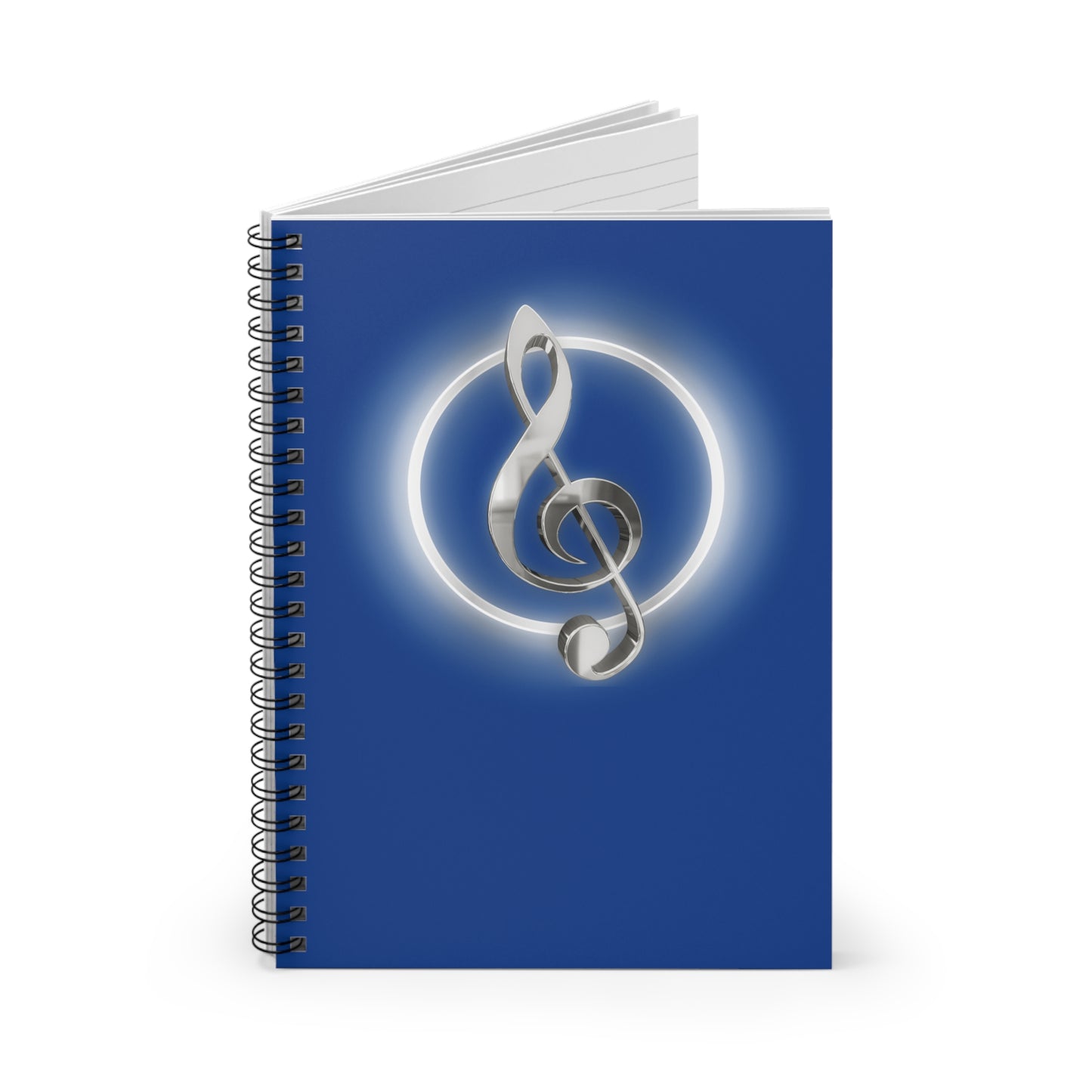TREBLE CLEF Spiral Notebook - Ruled Line with Treble Clef Design, Perfect for Music Lovers, Students, Gift Ideas for Musicians