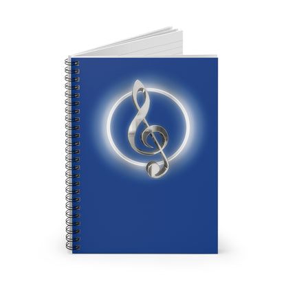 TREBLE CLEF Spiral Notebook - Ruled Line with Treble Clef Design, Perfect for Music Lovers, Students, Gift Ideas for Musicians