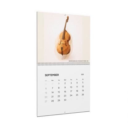 RESONANT FORMS:  Instrument Through the Year - 2026 - Musical Instruments Wall Calendar