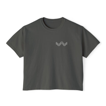 THE SIGNAL TEE |  Women's Boxy Tee – Chest Graphic