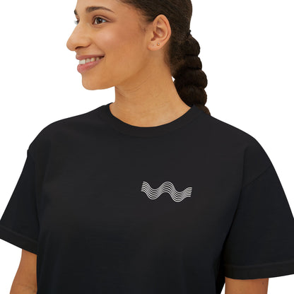 THE SIGNAL TEE |  Women's Boxy Tee – Chest Graphic